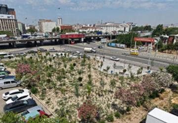 Eski Benzinlik yeşile dönüştü