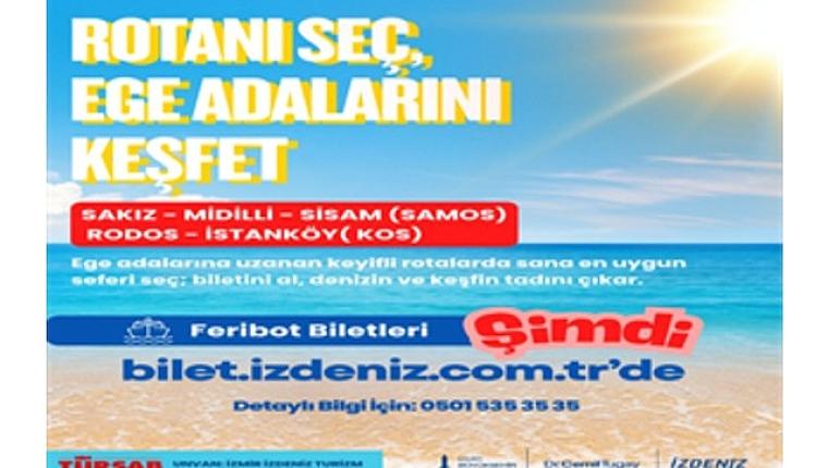 İZDENİZ'den Ege adalarına online feribot bileti kolaylığı