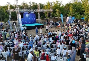 Bu etkinlikte çocuk kahkahaları eksik olmuyor