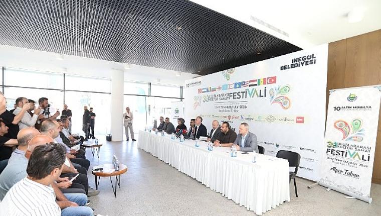İnegöl'de 39. Uluslararası Kültür Sanat Festivali Başlıyor