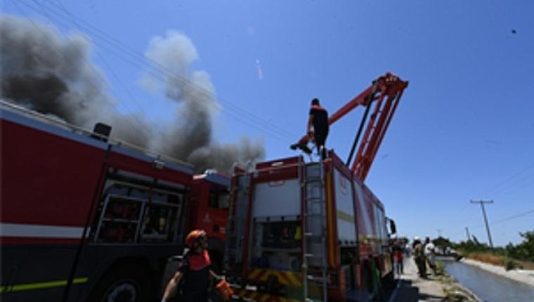 Bornova'da ot yangını büyümeden söndürüldü