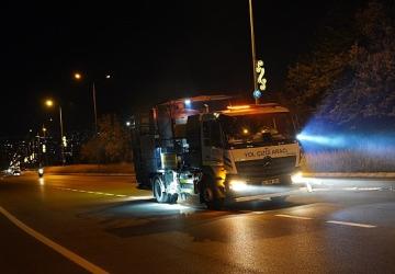 İzmit'te 9 bin metrekarelik yol çizgisi tamam