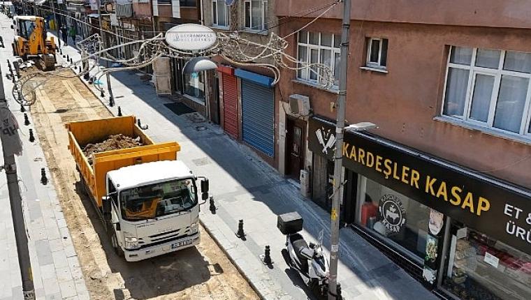 Bayrampaşa'da Bağlar Caddesi yenileniyor