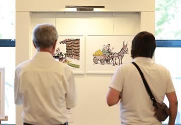 Osmangazi'de Göçün Hikayelerini Karikatürlerle Anlatan Sergi