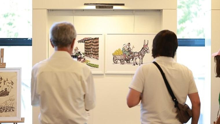 Osmangazi'de Göçün Hikayelerini Karikatürlerle Anlatan Sergi