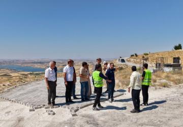 Adıyaman İl Özel İdaresi’nden Mahmut El-Ensari Türbesi'nde inceleme