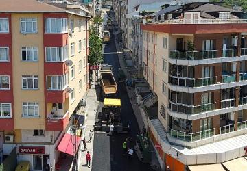 Maltepe'de Asfalt Çalışmaları Sürüyor