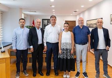 Seferihisar Belediye Başkan Vekili Fuat Gümüş ve meclis üyelerinden Cemil Tugay'a ziyaret