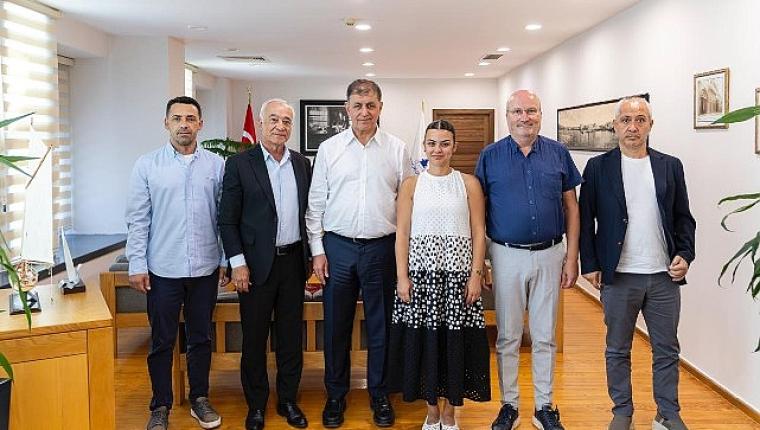 Seferihisar Belediye Başkan Vekili Fuat Gümüş ve meclis üyelerinden Cemil Tugay'a ziyaret