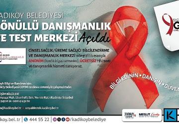 Kadıköy'de Ücretsiz Anonim HIV Testi ve Danışmanlık Hizmeti Başladı