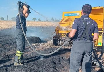 Adıyaman’da balya makinesi yangınına itfaiye ekipleri müdahale etti