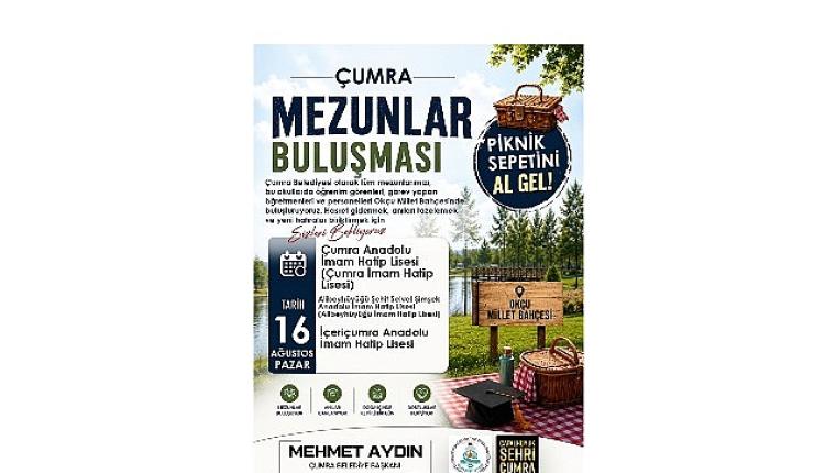 Türkiye'de ve Çumra'da Bir İlk: Çumra Mezunlar Buluşması Başlıyor