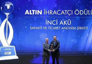 İnci Akü, İhracattaki Güçlü Performansını Bir Kez Daha Altın İhracat Ödülü ile Taçlandırdı
