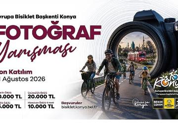 Konya Büyükşehir'den “Avrupa Bisiklet Başkenti Konya" Temalı Fotoğraf Yarışması