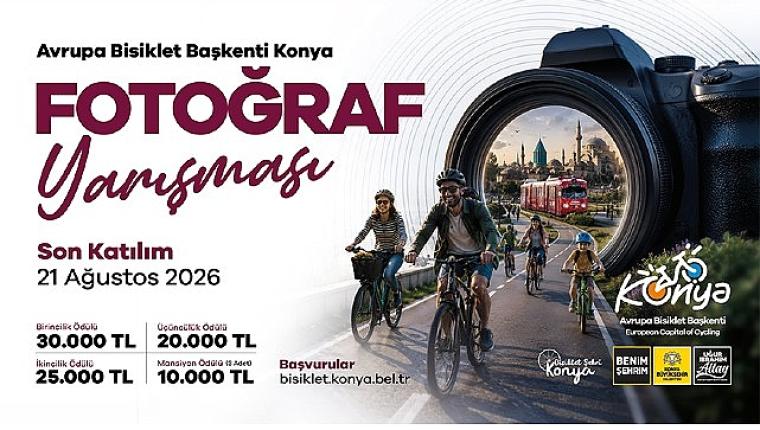 Konya Büyükşehir'den “Avrupa Bisiklet Başkenti Konya" Temalı Fotoğraf Yarışması