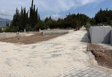 Büyükşehir ekiplerinden ilçe mezarlıklarında çalışma