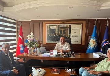 Başkan Topaloğlu'ndan Özdemir'e hayırlı olsun ziyareti