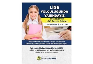 Buca Belediyesi'nden lise adaylarına büyük destek