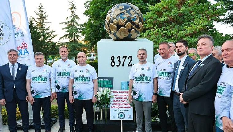 Bayrampaşa'da Srebrenitsa şehitleri için anlamlı yürüyüş