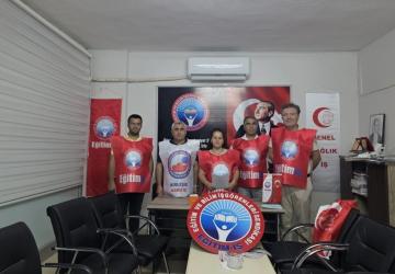 Eğitim-İş Adıyaman Şubesi'nden Besni'deki banka promosyon tekliflerine tepki
