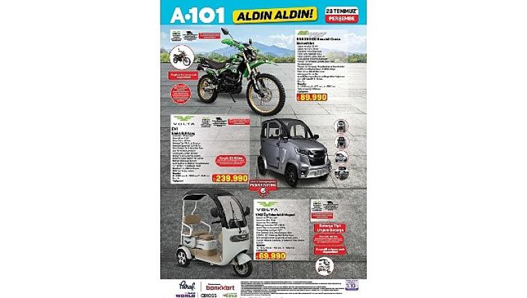 Elektrikli Araç 23 Temmuz'da A101'de