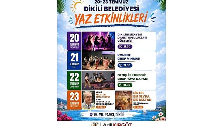 Dikili'de yaz etkinlikleri coşkusu başlıyor!