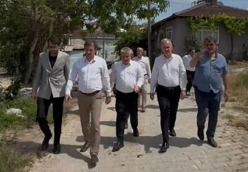 İnegöl Belediyesi Kırsalda Üst Yapı Hamlesini Sürdürüyor