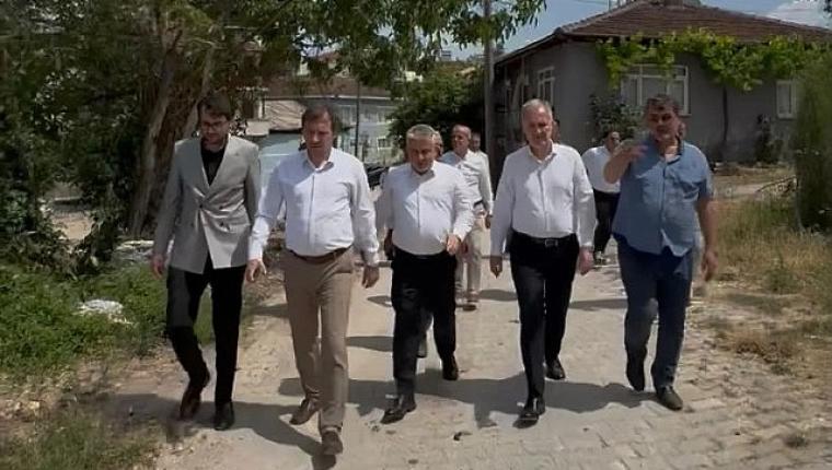 İnegöl Belediyesi Kırsalda Üst Yapı Hamlesini Sürdürüyor