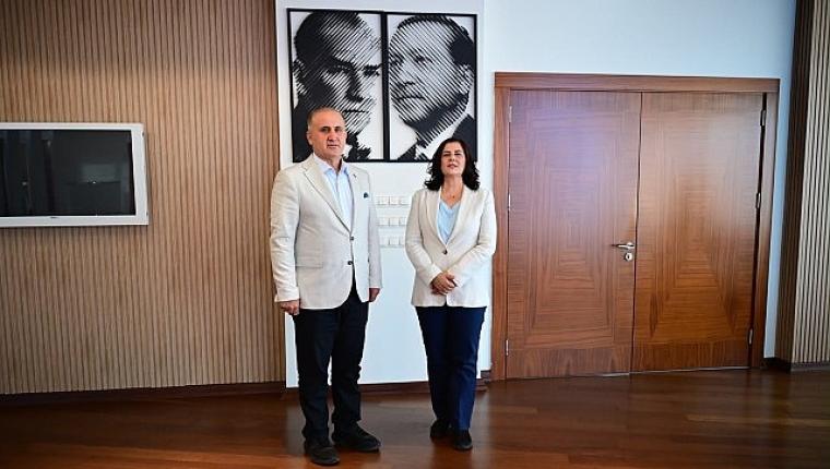 Başkan Çerçioğlu'na İncirliova Belediye Başkanı Aytekin Kaya'dan Ziyaret