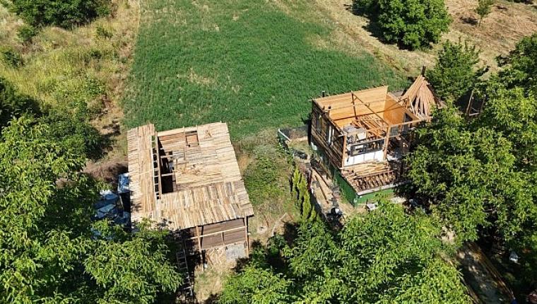 İnegöl Belediyesi'nden Çitli'de 16 Kaçak Yapıya Müdahale