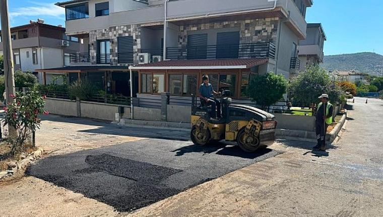 Yenifoça Değirmendere Caddesi'nde Asfalt Çalışmaları Tüm Hızıyla Sürüyor