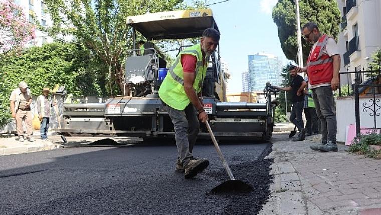 Maltepe'de Asfaltlama Çalışmaları Devam Ediyor