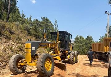 Yayla Kuzdere'de asfalt çalışması başladı