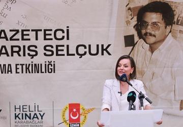 Karabağlar 'da Gazeteci Barış Selçuk saygıyla anıldı