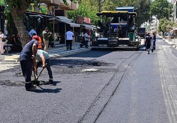 Salihli'nin Şüheda Caddesi Baştan Aşağı Yenileniyor