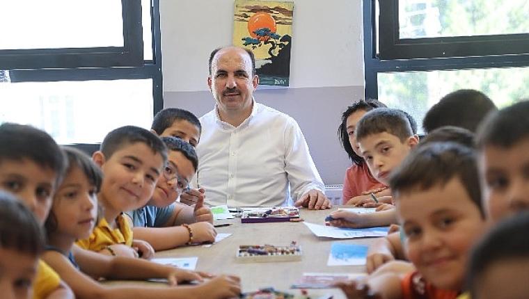 Başkan Altay Bilgehane ve Yaz Kur'an Kursu'nda Eğitim Gören Öğrencilerle Buluştu