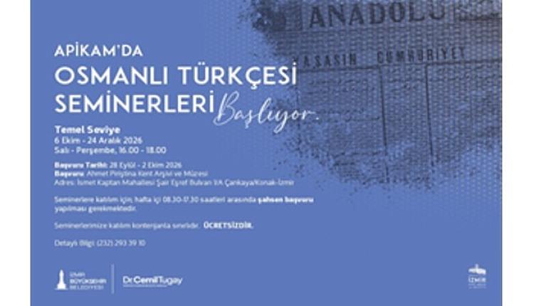 APİKAM'da Temel Seviye Osmanlı Türkçesi Seminerleri başlıyor