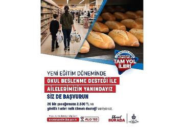 İBB Okul Beslenme Desteği yeni dönem başvuruları başlıyor