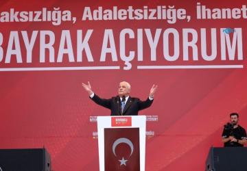 Dervişoğlu’ndan Aksaray mitinginde iktidara terörle mücadele ve ekonomi eleştirisi