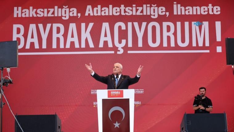 Dervişoğlu’ndan Aksaray mitinginde iktidara terörle mücadele ve ekonomi eleştirisi