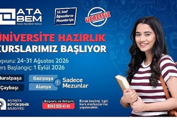 Antalya Büyükşehir Belediyesi'nden ücretsiz eğitim fırsatı