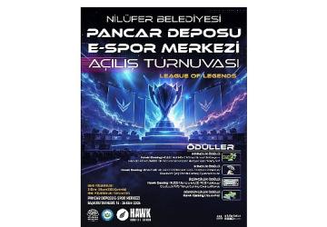 Nilüfer'in yeni e-spor merkezi kapılarını ödüllü turnuvayla açıyor