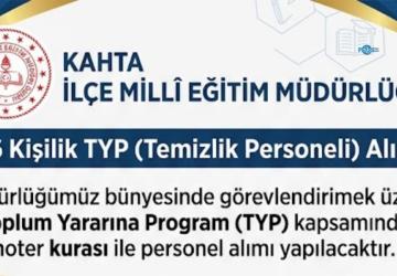 Kahta’da 166 kişilik TYP başvuruları 27 Ağustos’ta başlayacak