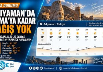 Adıyaman’da hava serinliyor: Gece sıcaklığı 16 dereceye kadar düşecek