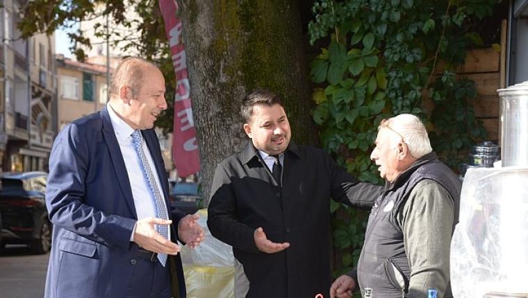 Başkan Çırpanoğlu ve Kaymakam Yılmaz İlçe Esnafını Ziyaret Etti
