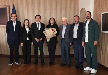 Başkan Çerçioğlu'na Nazilli Lokantacılar ve Kasaplar Odası Başkanı Arslan'dan ziyaret