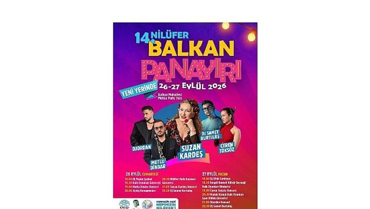14. Nilüfer Balkan Panayırı yeni yerinde 26-27 Eylül'de