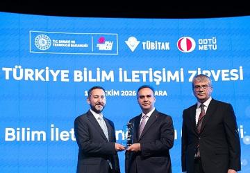 Konya Bilim Merkezi'ne Bilim İletişimine Katkı Ödülü