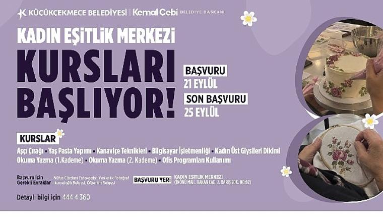 Kadın Eşitlik Merkezi'nde Yeni Dönem Kurs Kayıtları Başladı