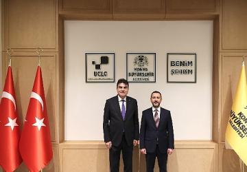 Milli Savunma Bakan Yardımcısı Heybet, Konya Büyükşehir'i Ziyaret Etti